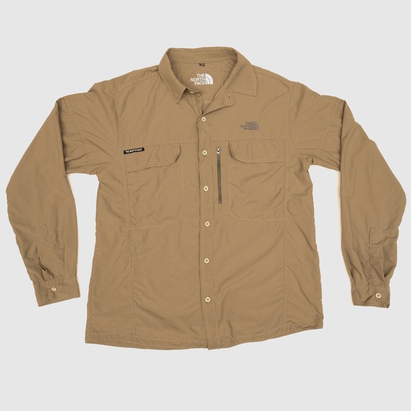 The North Face Mens Long Sleeve Buttondown Shirt Made in Japan - Picture 1 of 4